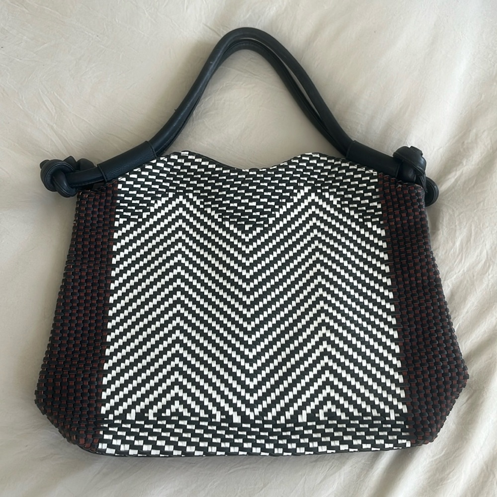 Merona woven detail shoulder bag